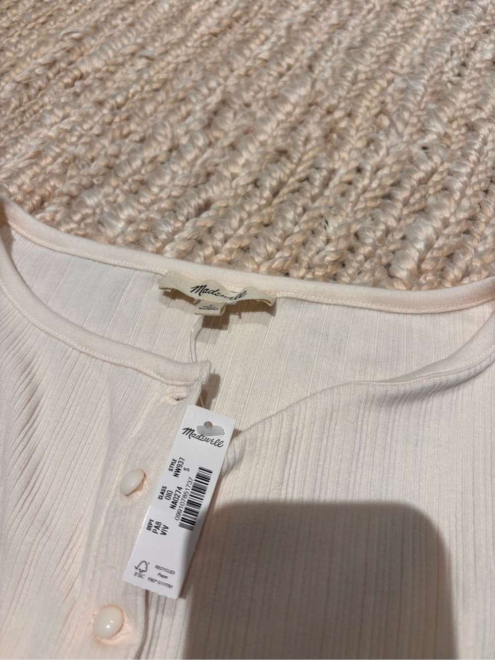 Madewell Ribbed Crewneck Shell Top - Picture 3 of 3